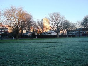 Frost in Latimer Square